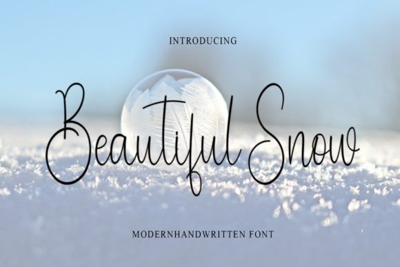 Beautiful Snow: A Font for Editorial Mood and Quiet Authority