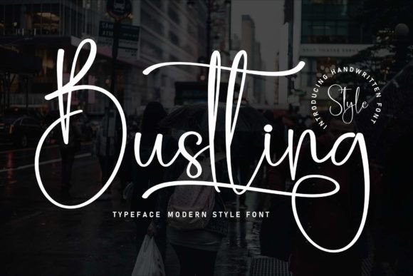 Embracing the Bustling Script: A Font for the Creative Product Maker