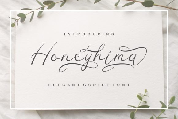Honeyhima: A Graceful Script Font for Building Trust