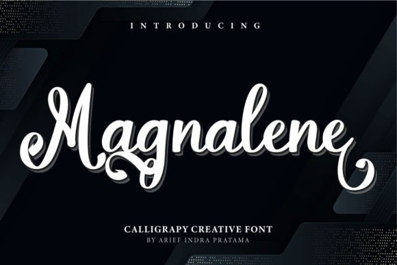 Magnalene: A Script Font for Editorial Elegance