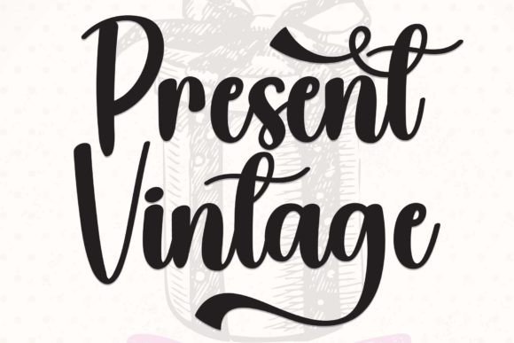 Present Vintage: A Refined Script Font for Editorial Mood