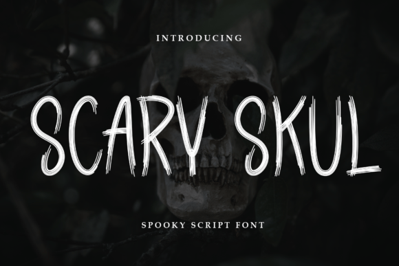 Scary Skul: A Friendly Display Font for Crafted Designs