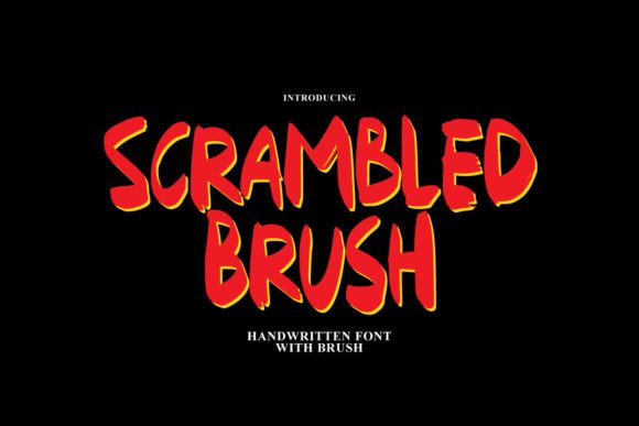 Scrambled Brush Font: A Quirky Display Font for Creative Web Design