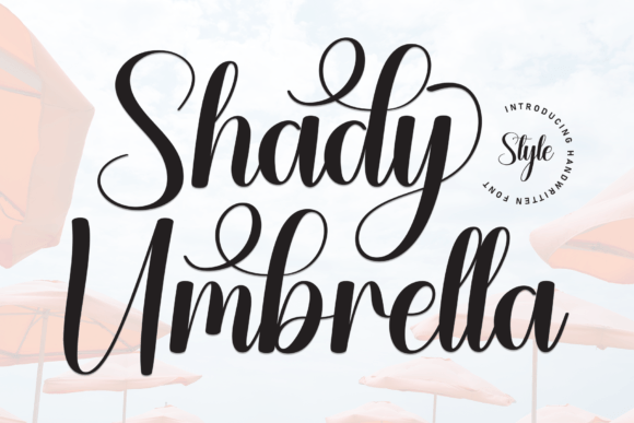 Shady Umbrella: A Sophisticated Font for Creative Hands