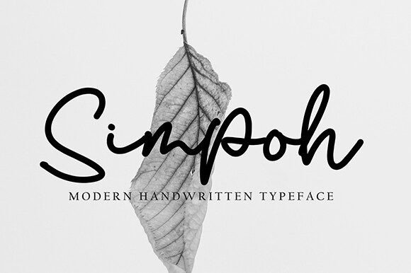 Simpoh: A Handwritten Script Font for Digital Elegance