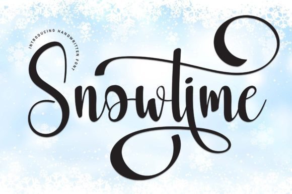 Snowtime: A Review of This Elegant Handwritten Font