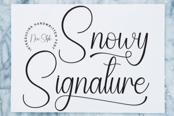 Snowy Signature: A Font That Builds Your Brand