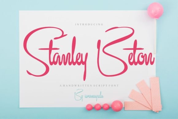 The Editorial Elegance of Stanley Beton: A Handwritten Font Review