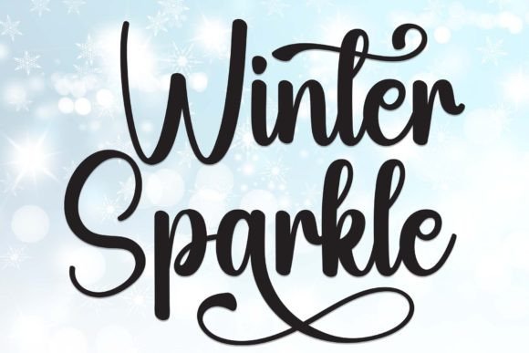 Winter Sparkle: A Business-Friendly Handwritten Font